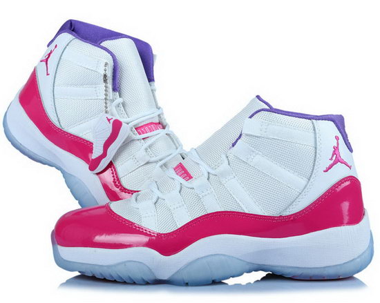 Womens Air Jordan Retro 11 White Pink For Sale